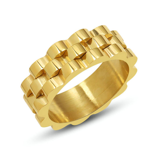 Bailey 18K Gold Plated Belt Chain Finger Ring