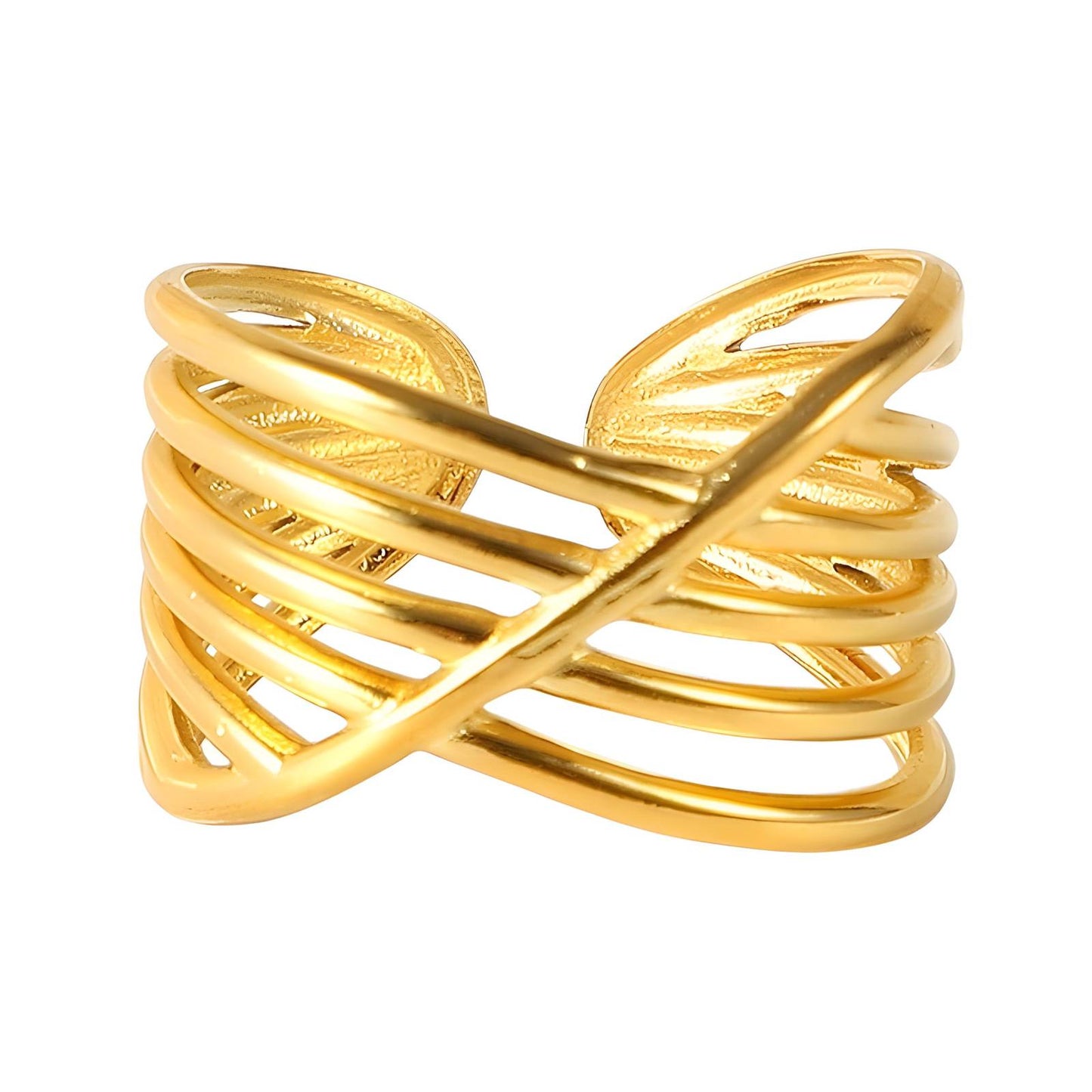 Cali Irregular 18K Gold Plated Finger Ring